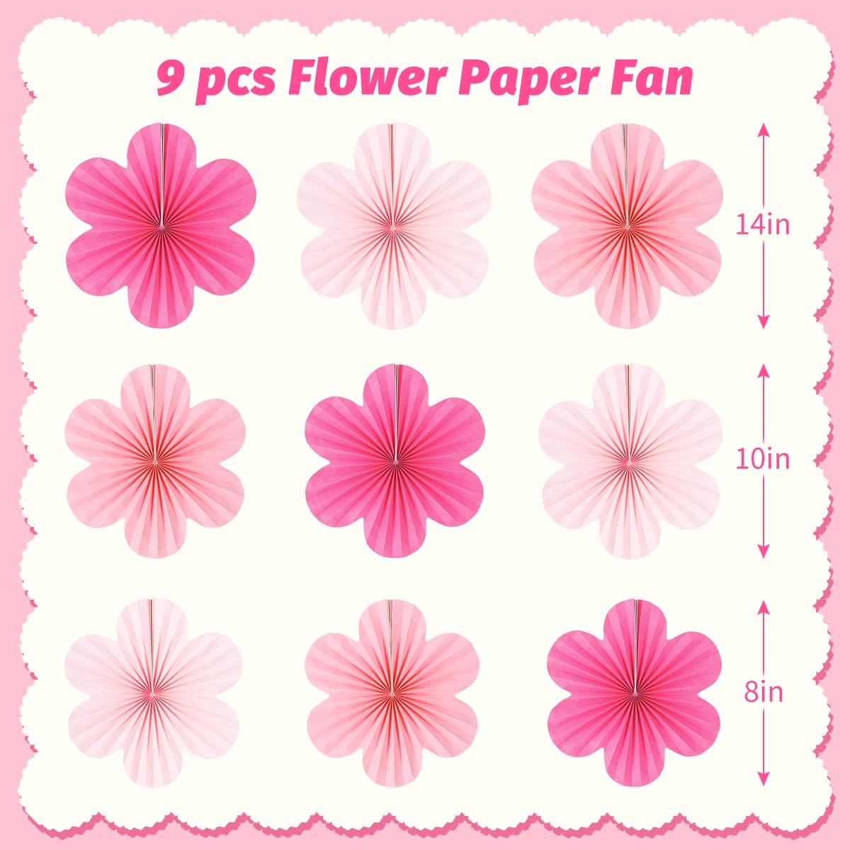 Paper Fans Party Decorations Paper Flowers Decorations for Wall Floral Backdr... gallery