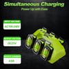 6-Port Simultaneous Charger for Ryobi 18V ONE+ Batteries - Fast Charging Station gallery