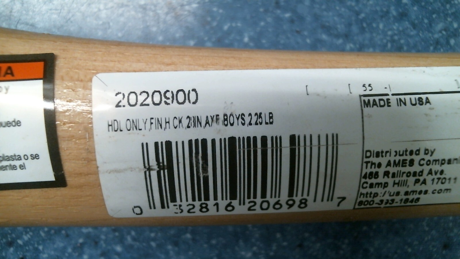 True Temper American Hickory Natural Boys Axe Replacement Handle 28" (2020900)FS gallery