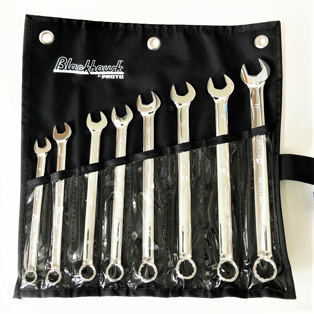 8pc Blackhawk Proto Long Pattern Combination Wrench Set 12-Pt. METRIC BW-1108MTS gallery