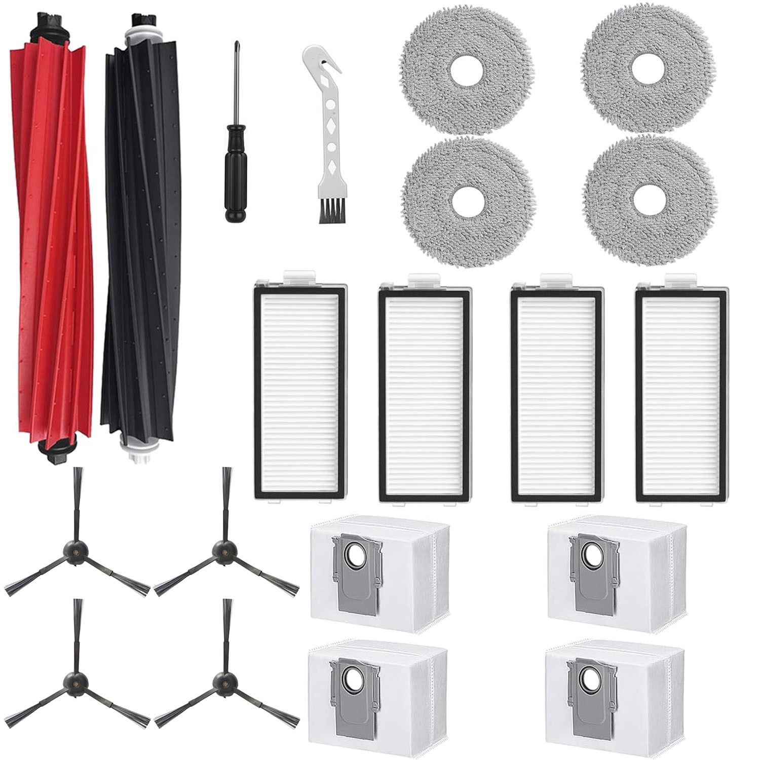 20PCS Accessories Replacement Kit for Roborock Qrevo Master, Qrevo Slim Cleaner gallery