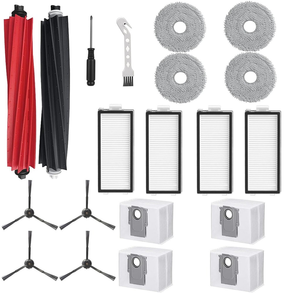 28PCS Accessories Replacement Kit for Roborock Qrevo Master, Qrevo Slim Cleaner