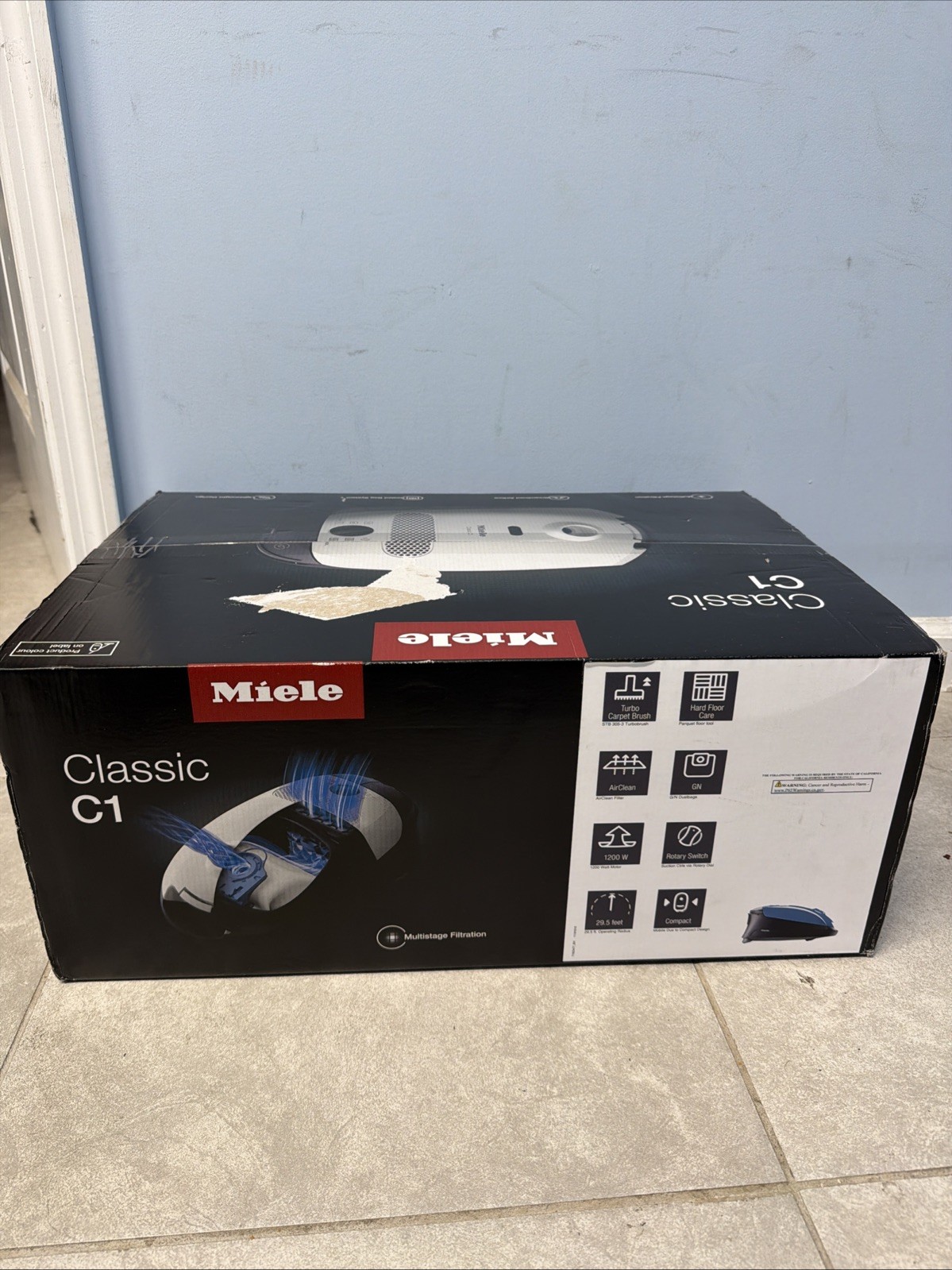 Miele Classic C1 Turbo Team PowerLine Canister Vacuum Cleaner Tech Blue SBAN0 gallery