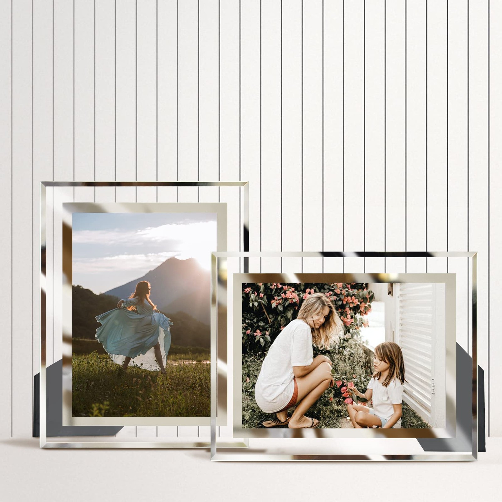 Multicolor 8x10 Picture Frame Glass Photo Frame for Home Decor Display gallery