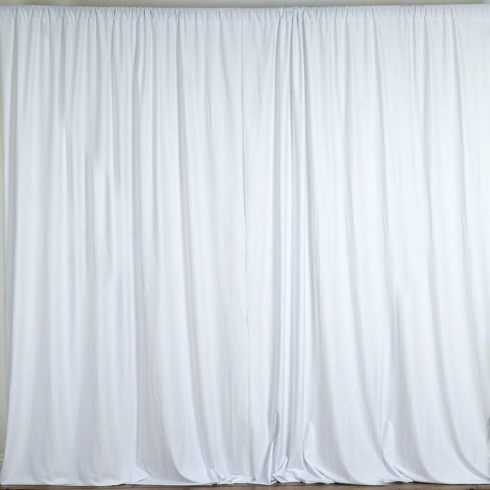 Solid Poplin Curtain Window Panel or Photography Studio Backdrop 58" Wide