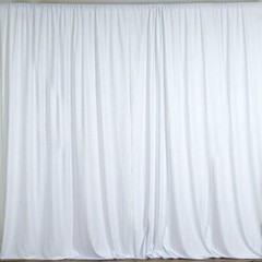 Solid Poplin Curtain Window Panel or Photography Studio Backdrop 58″ Wide