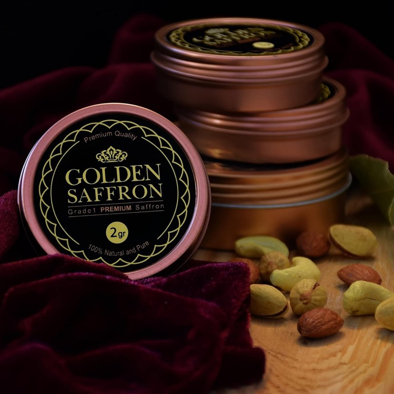 Grade A+ Super Negin Saffron Threads - 2g, Red, , Non-GMO gallery