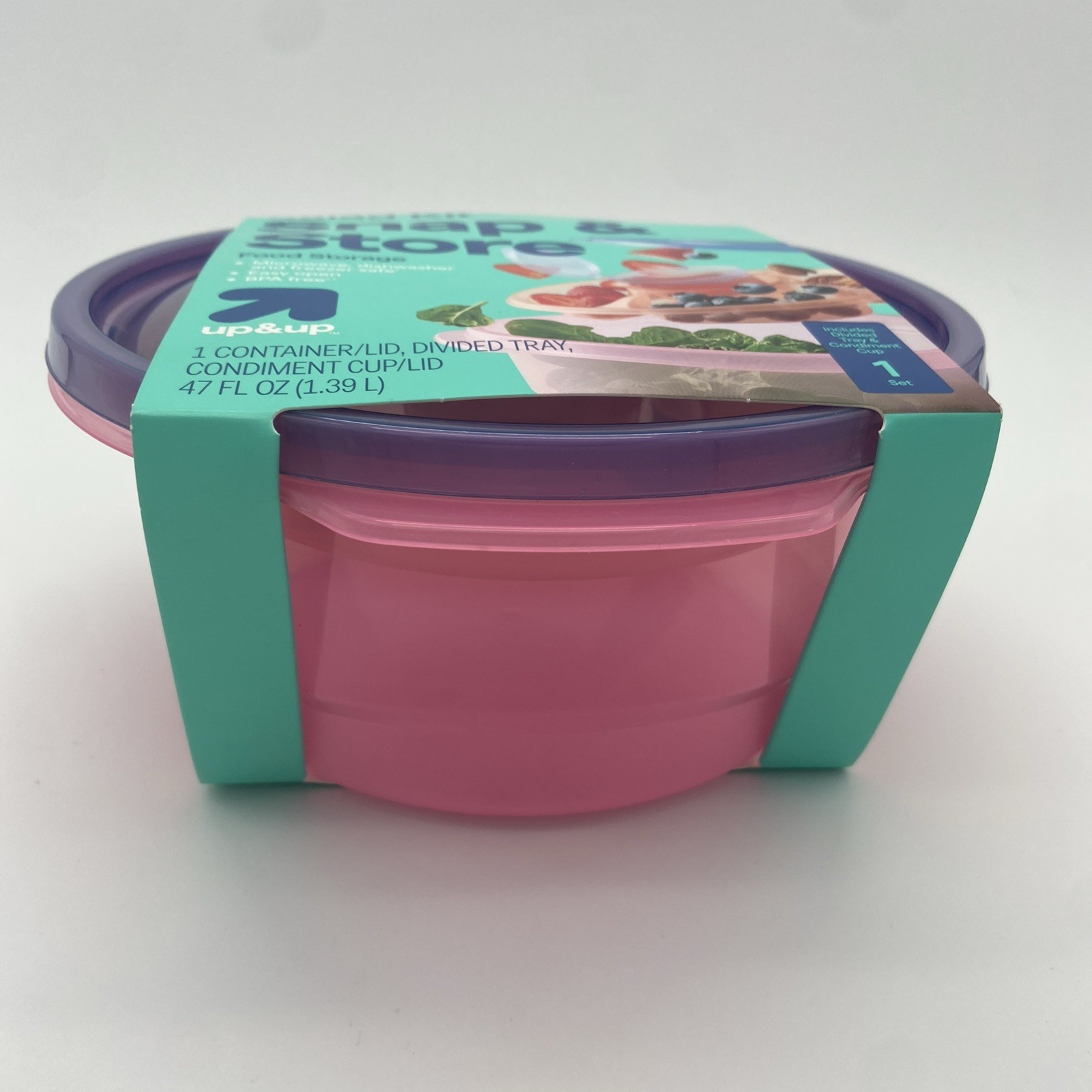 Up & Up Snap & Store Food Container w/Divided Tray Great For 🥗 Salads gallery