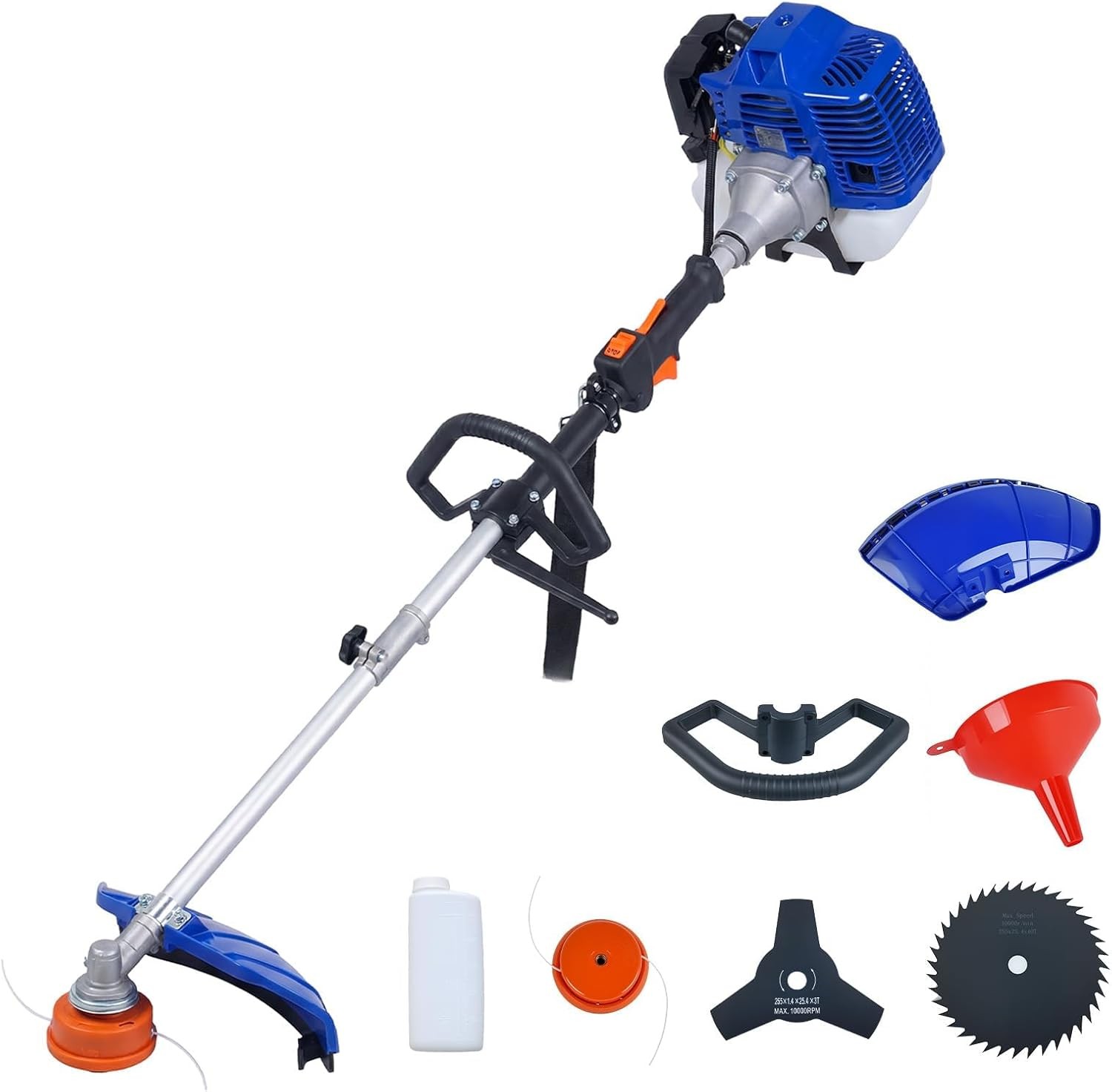 43cc/52cc Gasoline String Trimmer 2-Stroke 3 in 1 Brush Cutter Weed Eater Wacker gallery