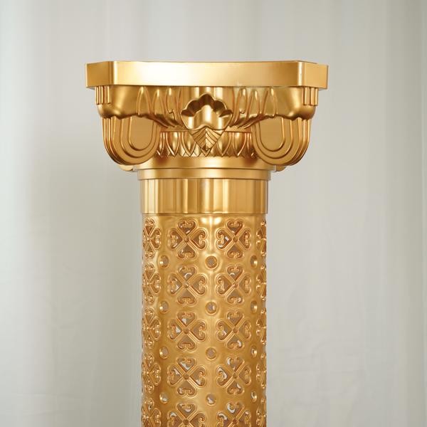 4 GOLD 40" ADJUSTABLE Roman Decorative COLUMNS PEDESTAL STANDS Party Decorations gallery