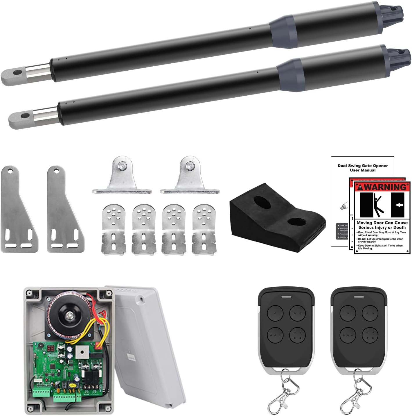 C01-L Dual Swing Gate Opener Kit for Gates up to 14ft, 440lb per Arm gallery