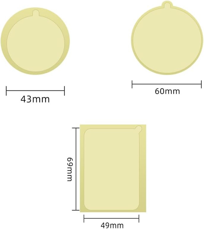30 Pack Mount Metal Plate Electrostatic Film Clear Non-Adhesive Static Cling Sti gallery