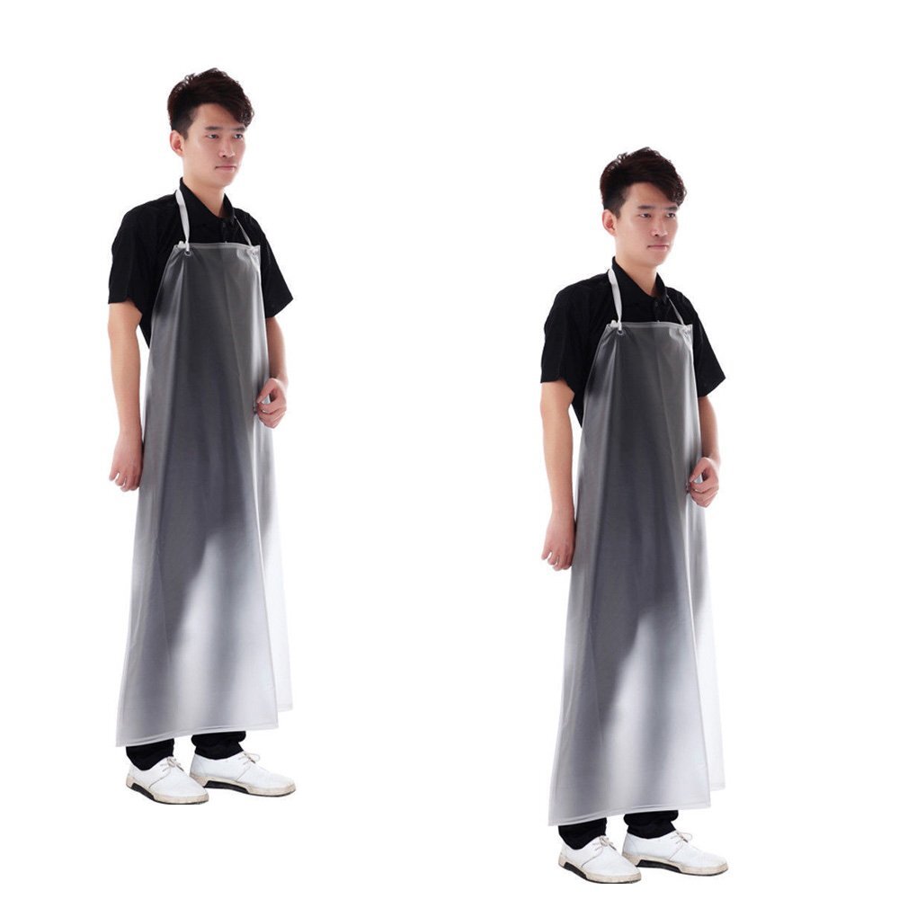2 Pack Waterproof Clear PVC Apron For Kitchen Housework Restaurant Butcher Clean gallery