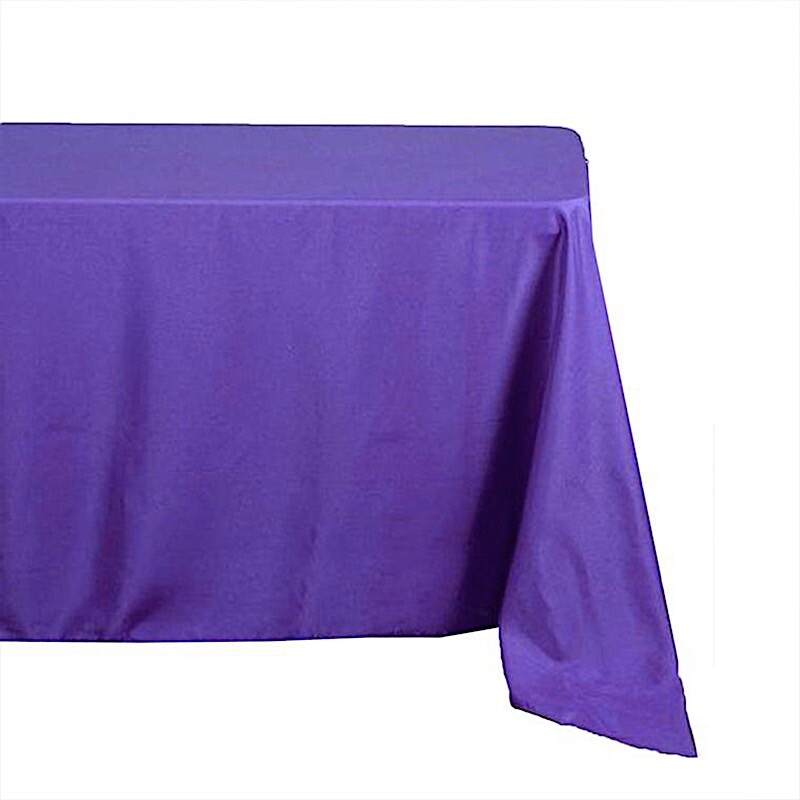 PURPLE 72x120 RECTANGLE POLYESTER TABLECLOTH Wedding Catering Dinner Decorations gallery