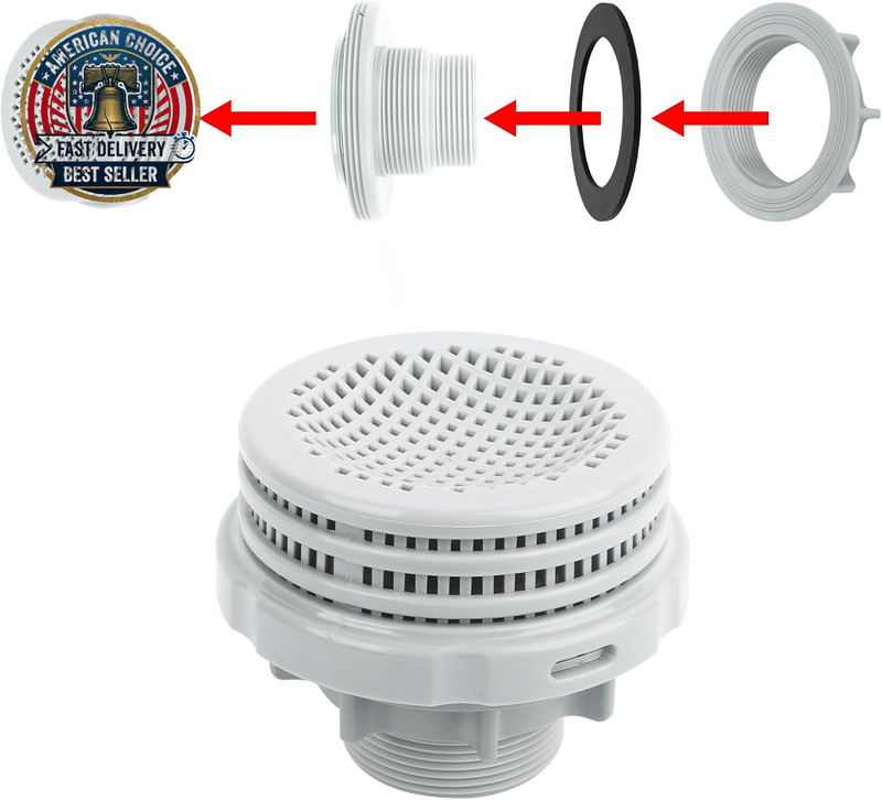 Pool Threaded Strainer Connector Nut Washer Kit 10744 10256 10255 for Intex abov gallery