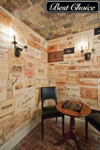 25 Wine Crate Panels Assorted & Branded Sides, Ends, Tops Wood, ORIGINAL PANELS gallery