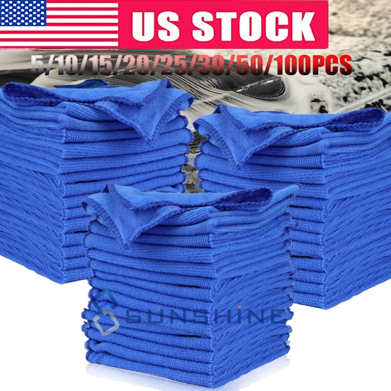 5~100PCS Car Home Kitchen Washing Absorbent Microfiber Towel Clean Wash Cloth gallery