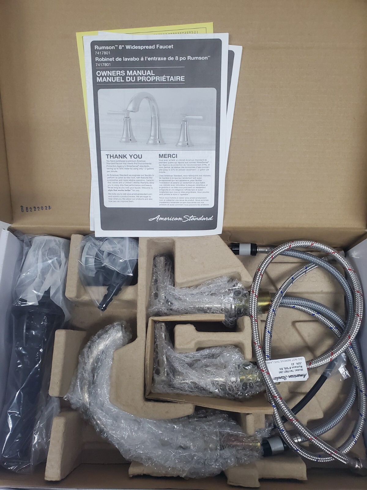 American Standard Rumson 8" 2-Handle Widespread Bathroom Faucet - Brushed Nickel gallery