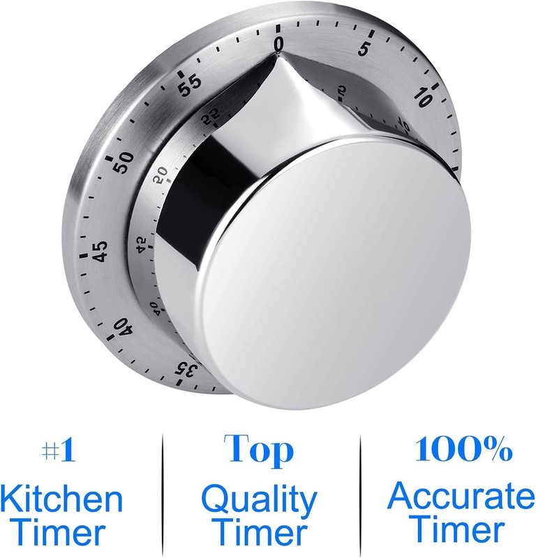 Kitchen Timer, Chef Cooking Timer Clock with Loud Alarm, No Batteries Require... gallery