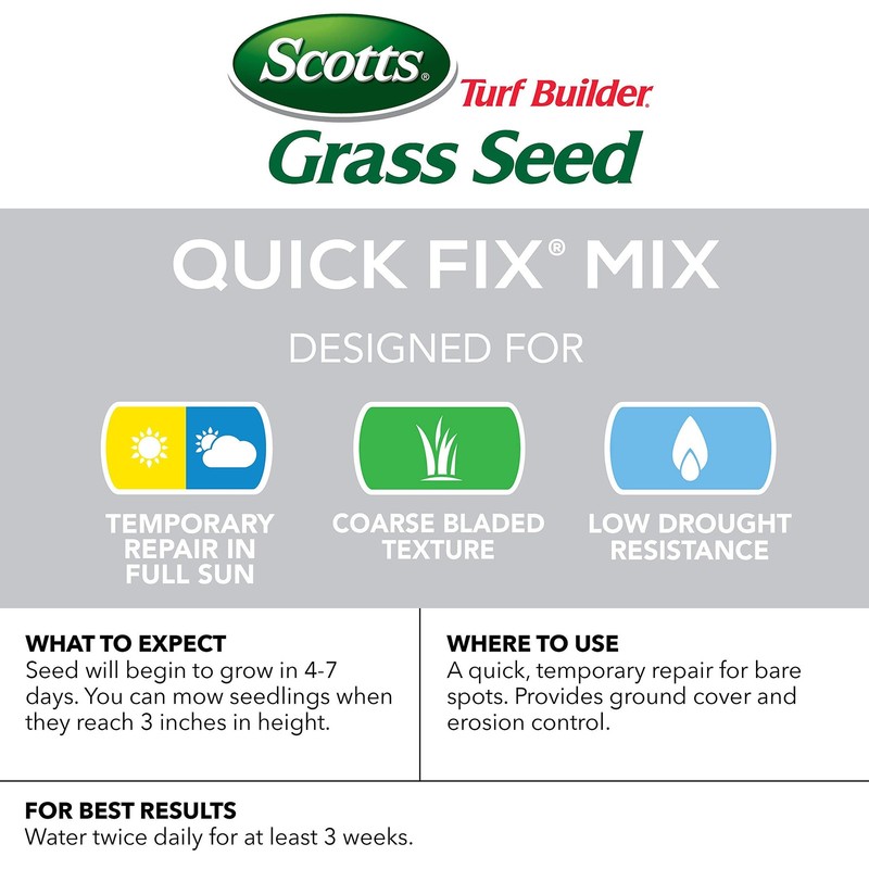 Scotts Turf Builder Grass Seed Quick Fix Mix 3 Lbs. 6-Pack 18272 gallery