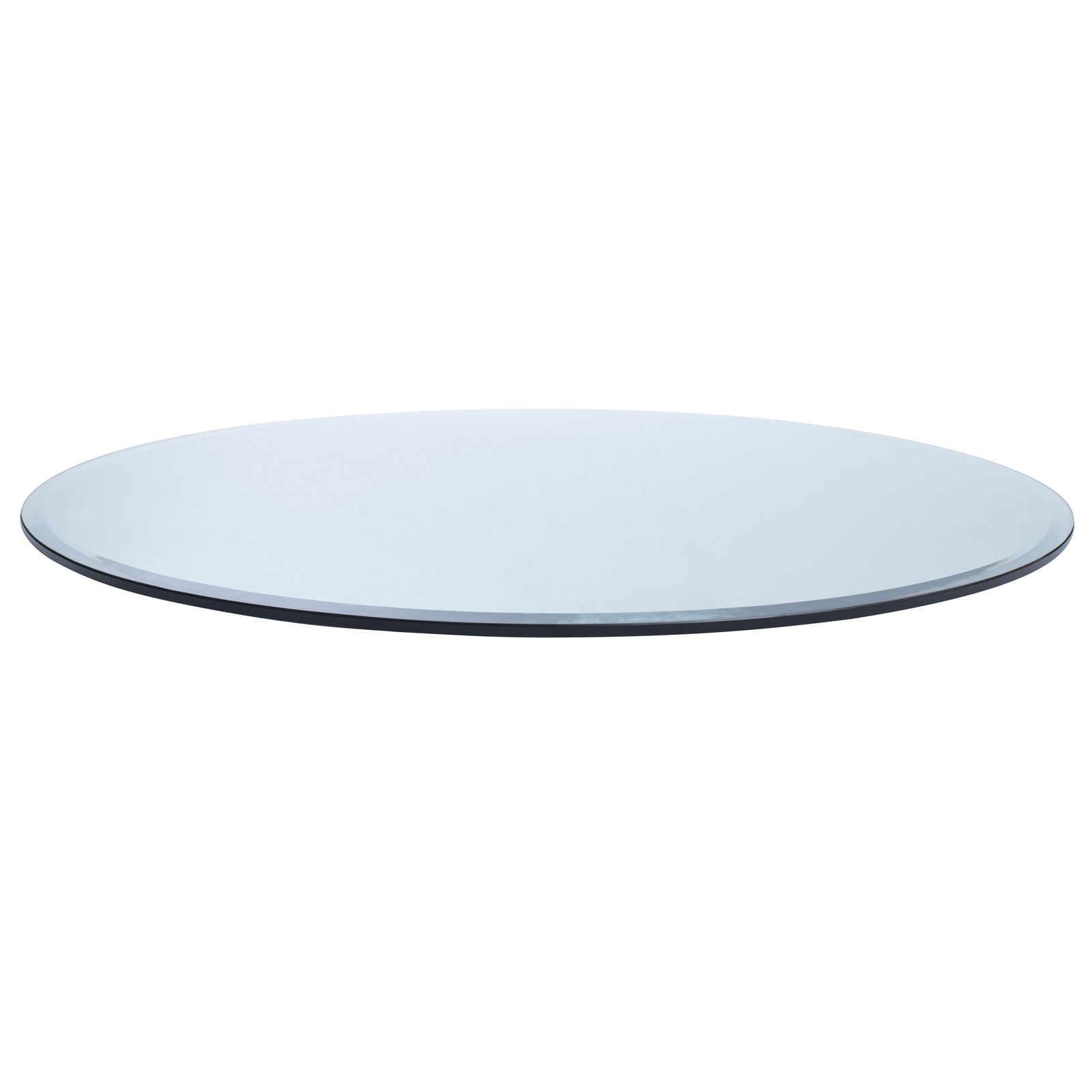 20" Round Clear Tempered Glass Table Top By Spancraft Glass 20RD12MMFP gallery