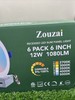 6 Inch Recessed LED Slim Panel Lights 6 Pack Dimmable 5CCT 12W 1080LM New gallery