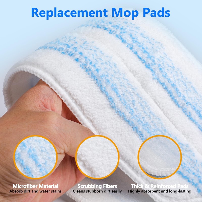 20 Pack Mop Replacement Pads for O Cedar H2pro Flat Mops,Mop Pads for O-Cedar... gallery