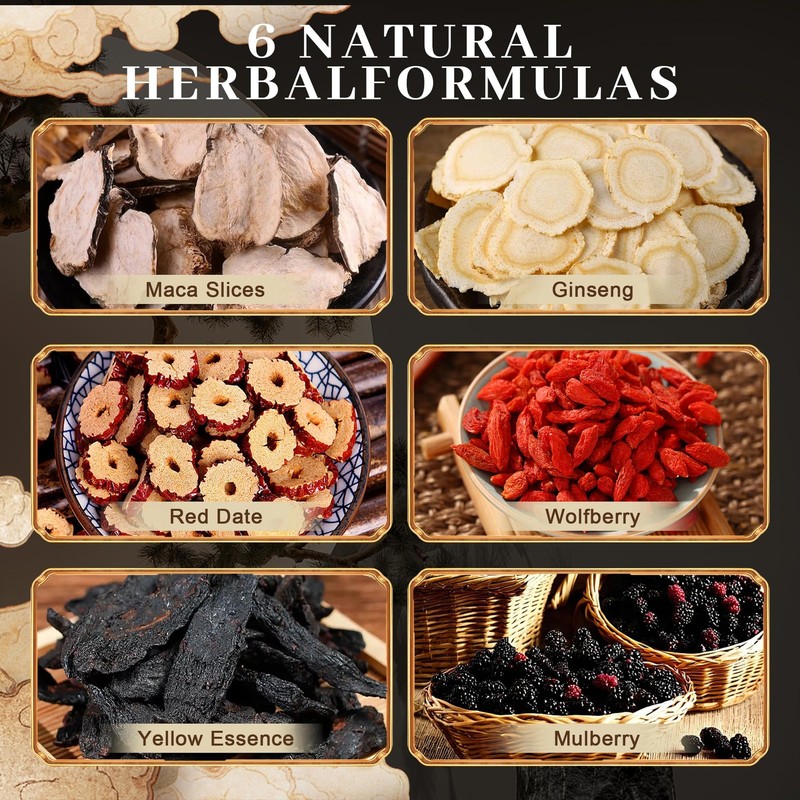 Ginseng Five Treasures Tea Kidney Tea,Te De RiñOn Saludable Organica,Red Date... gallery