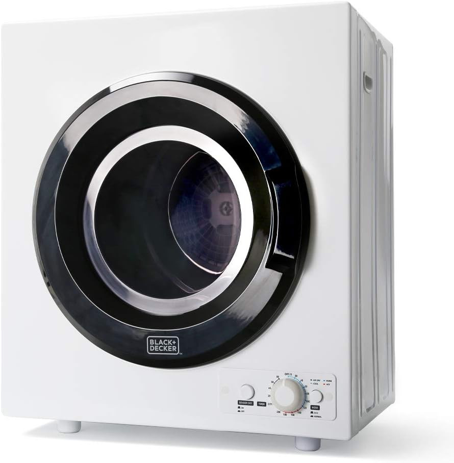 BLACK+DECKER BCED37 Compact Dryer for Standard Wall Outlet, Small, 4 Modes, Load gallery