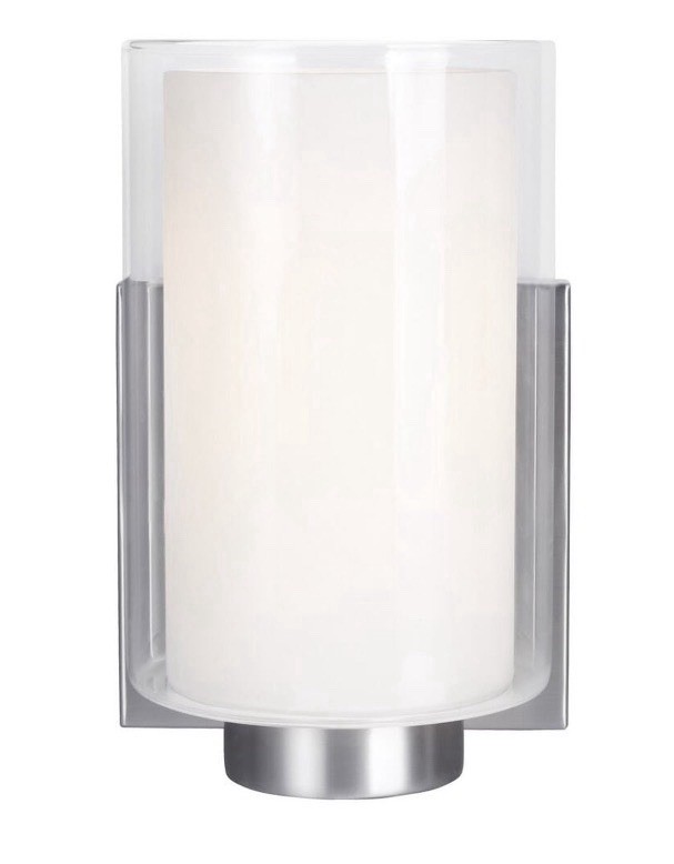 Generation Lighting VS22601S Indoor Wall Sconce Lamp, 1 Light, A19 75W - NEW