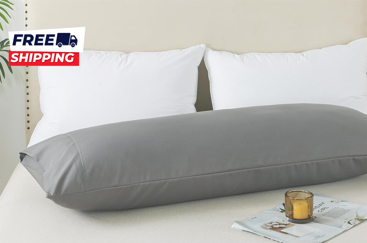 Body Pillow Cover, Ultra Soft Microfiber Pillowcases, Breathable Long Pillow Cas gallery