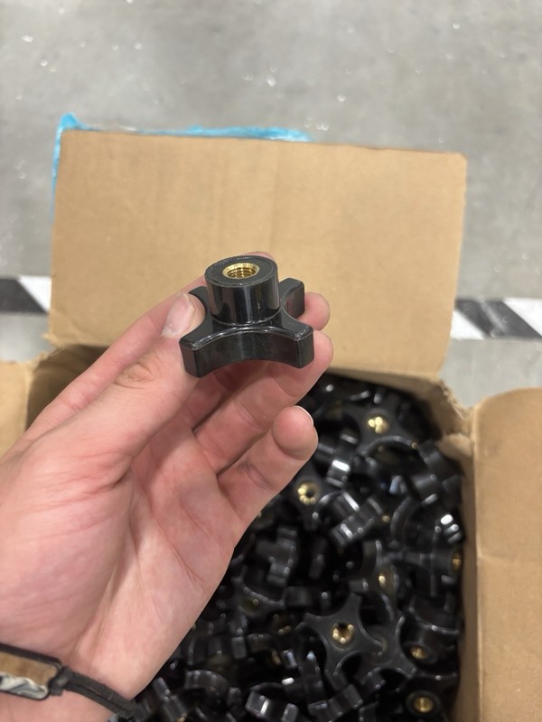 1/4”-20 Threaded Brass Insert Knobs Bulk Lot gallery
