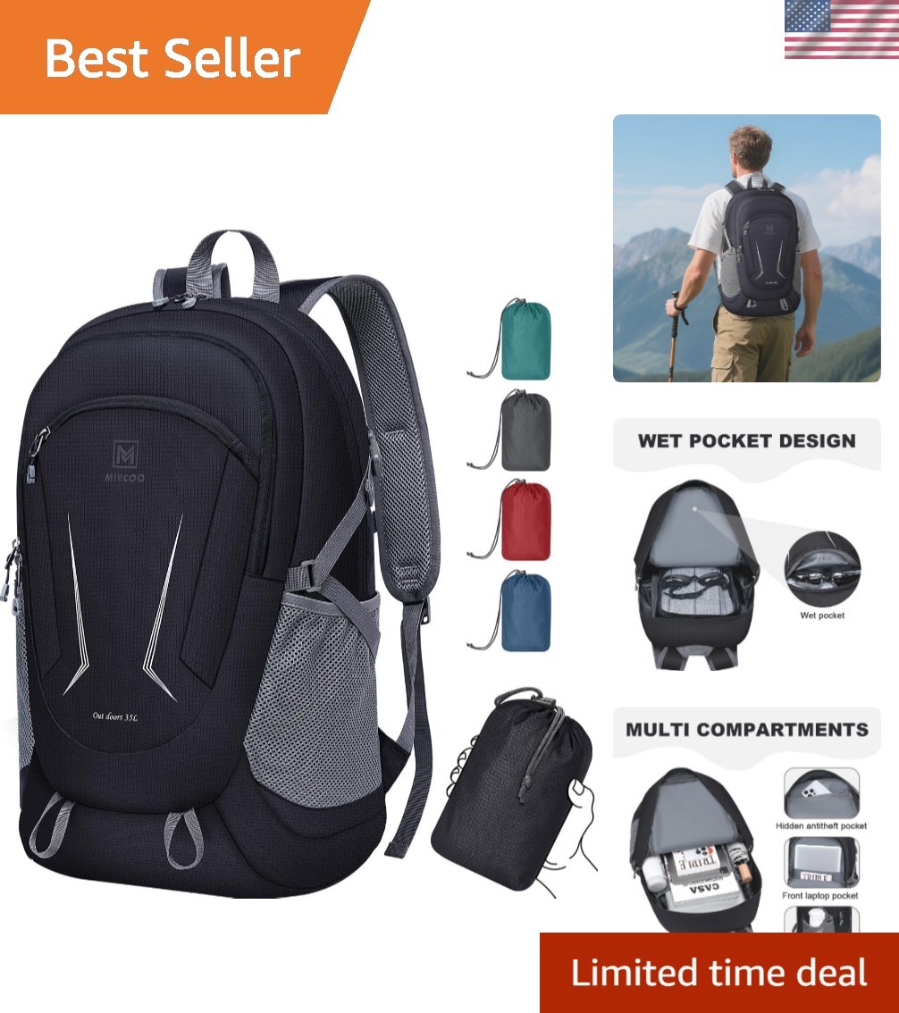 Backpack - Ultra Lightweight Packable Backpack for Travel Camping, Hiking Bac...