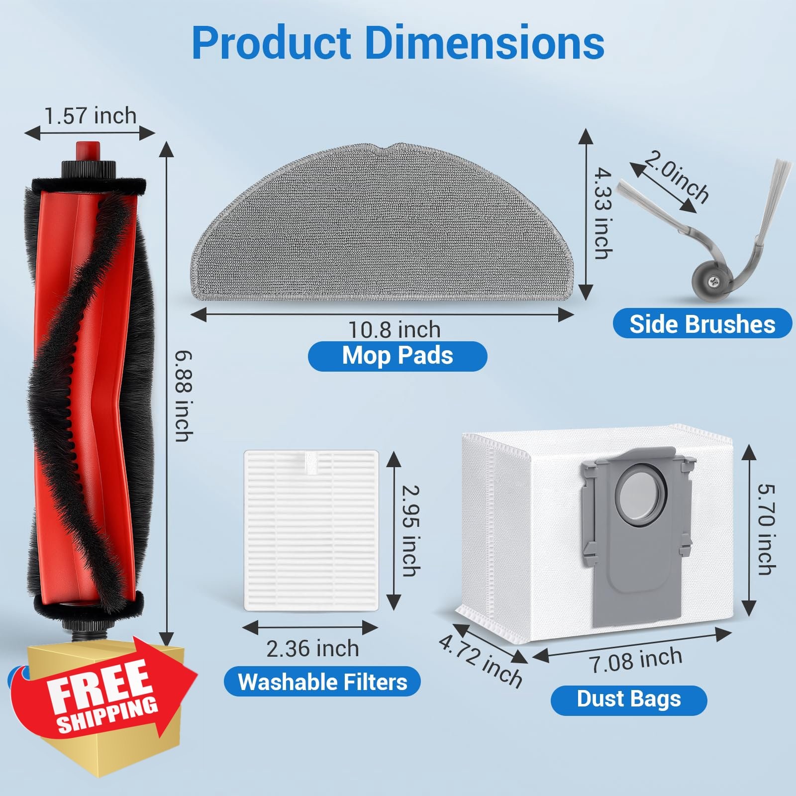 BUXEBUX 28 Pcs Q7 M5+ Vacuum Replacement Parts Kit gallery