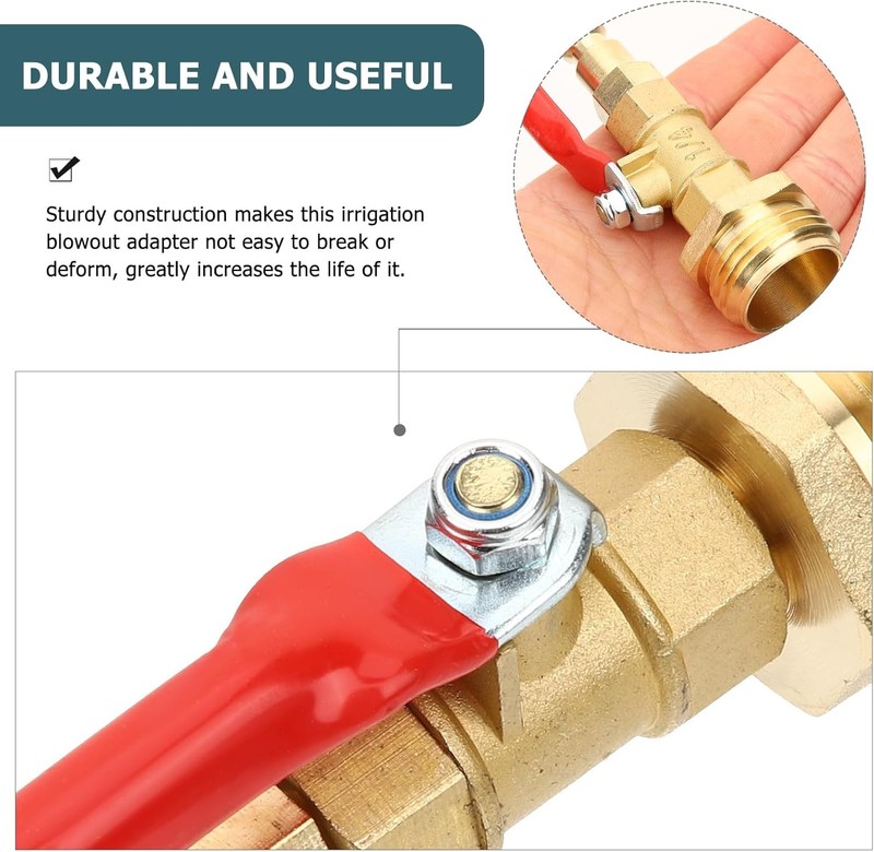 RV Winterize Blowout Adapter 1/4" Quick Connect Plug 3/4" Garden Hose Thread Kit gallery
