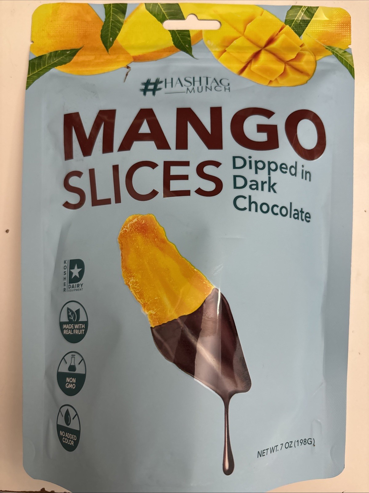 (3x)Mango Dried Fruit All Natural Real Rich Dark Chocolate Dipped Tropical 7 oz gallery