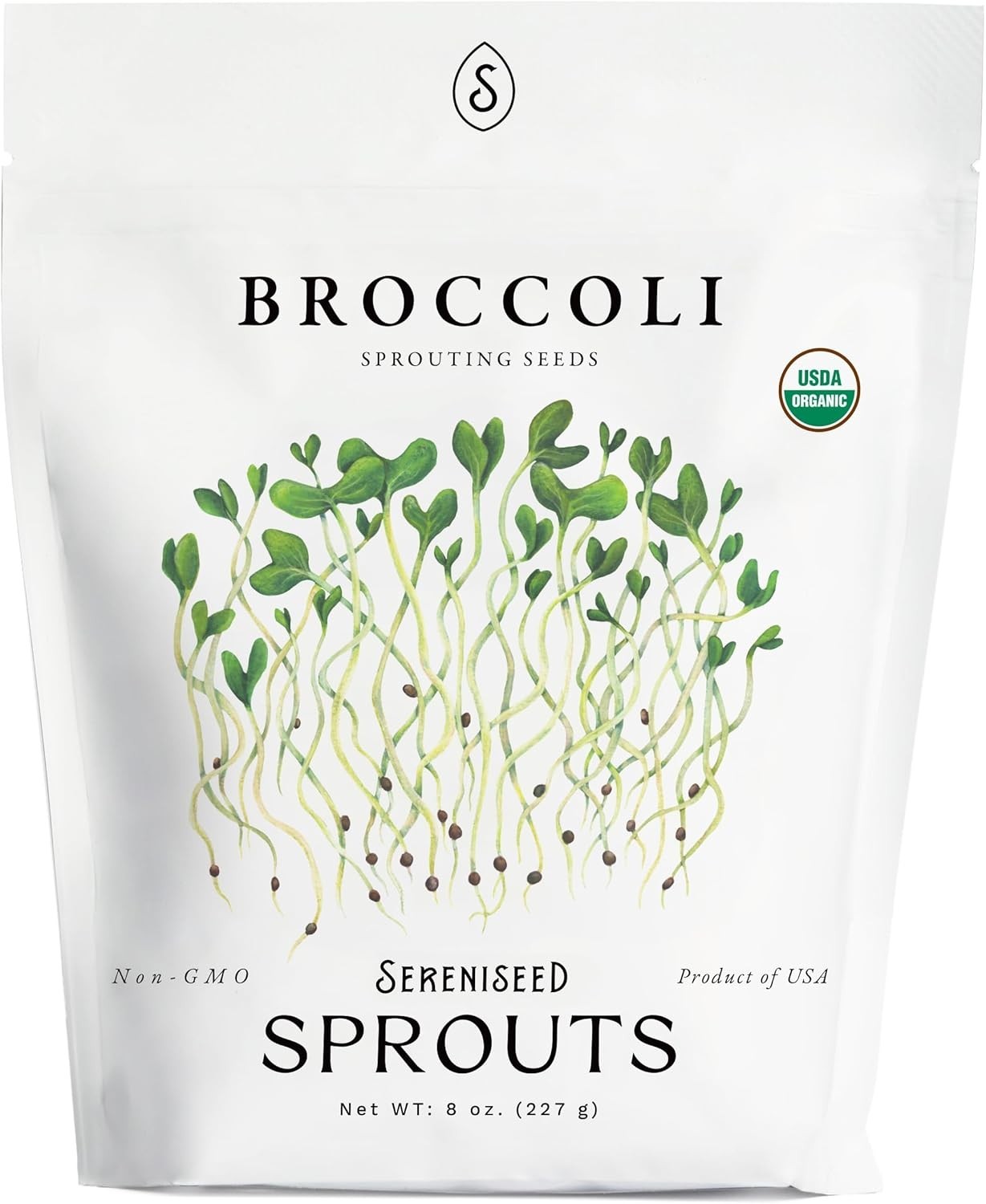 Organic Broccoli Sprout Seeds (8 oz) - Non-GMO, Heirloom Seeds for Sprouting and gallery