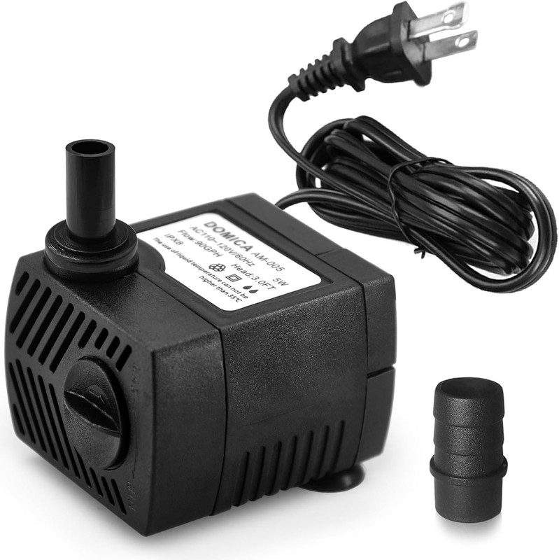 Compact 5W Submersible Pump - Flow Rate 1.5 Gallons/Minute for Water Features gallery