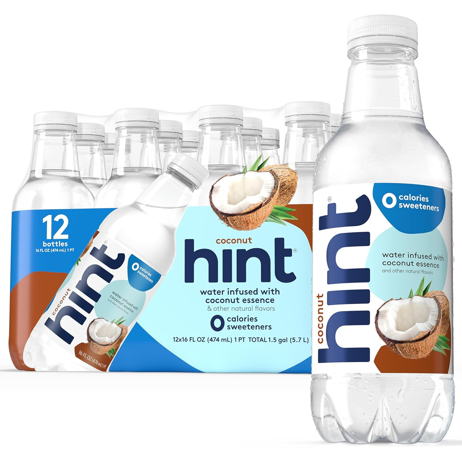 Fruit-Infused Bottled Water, Coconut - Sugar Free Flavored Water with Zero Calor gallery