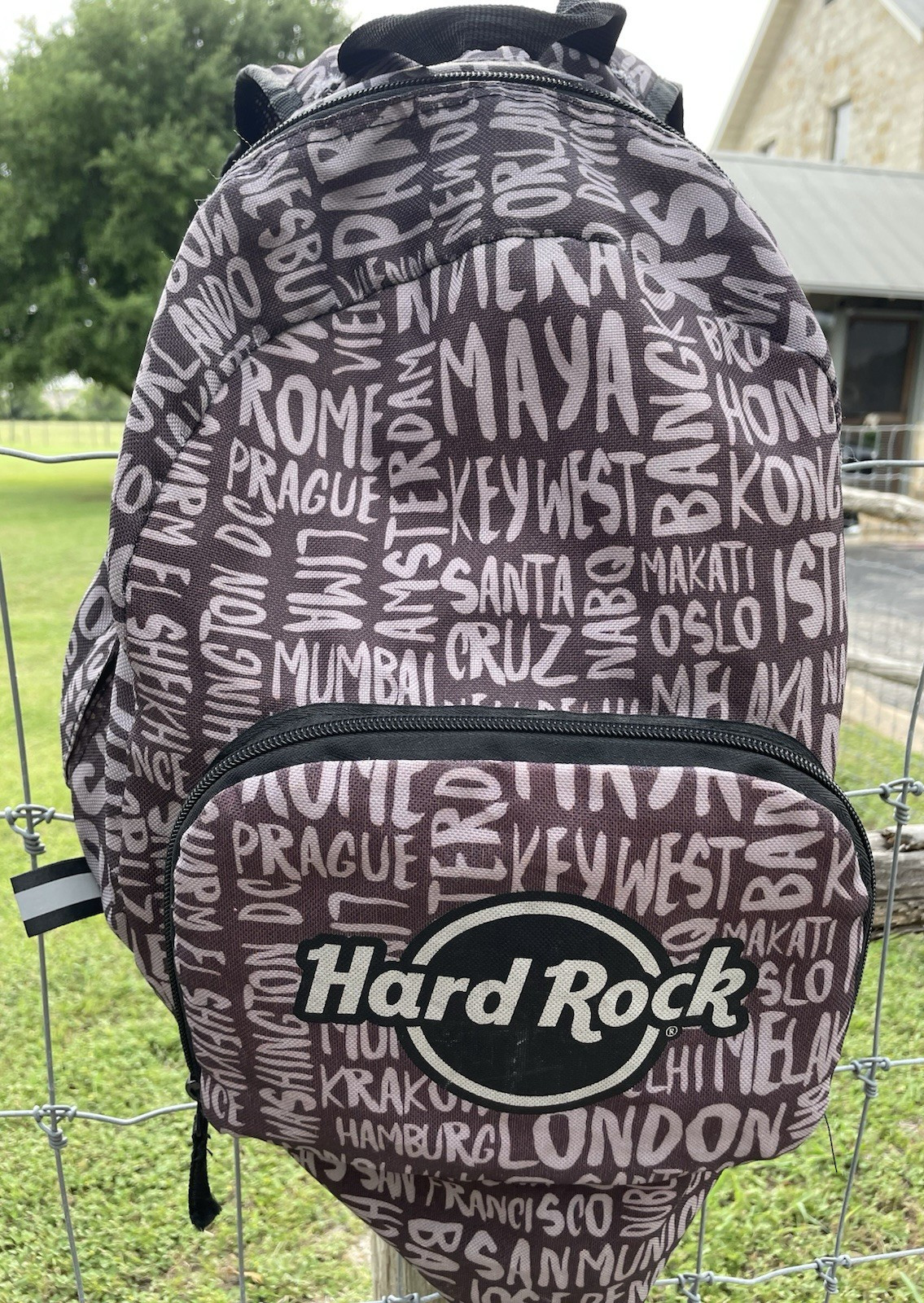 Hard Rock Cafe Lightweight Packable Backpack Travel Bag Destination Cities 3
