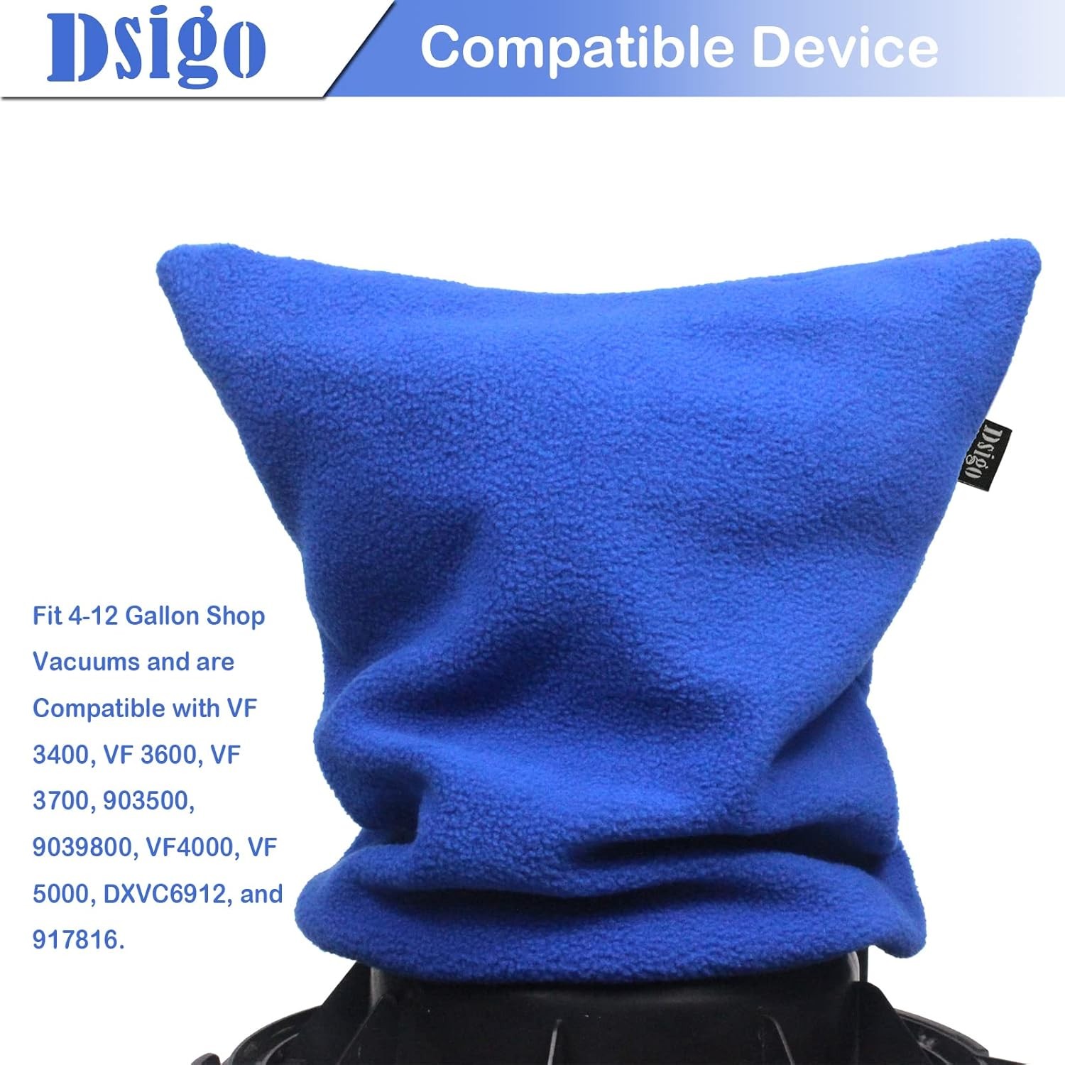 DSIGO Shop Vac Filter Retainer Cover Reusable Blue Vacuum Dust gallery