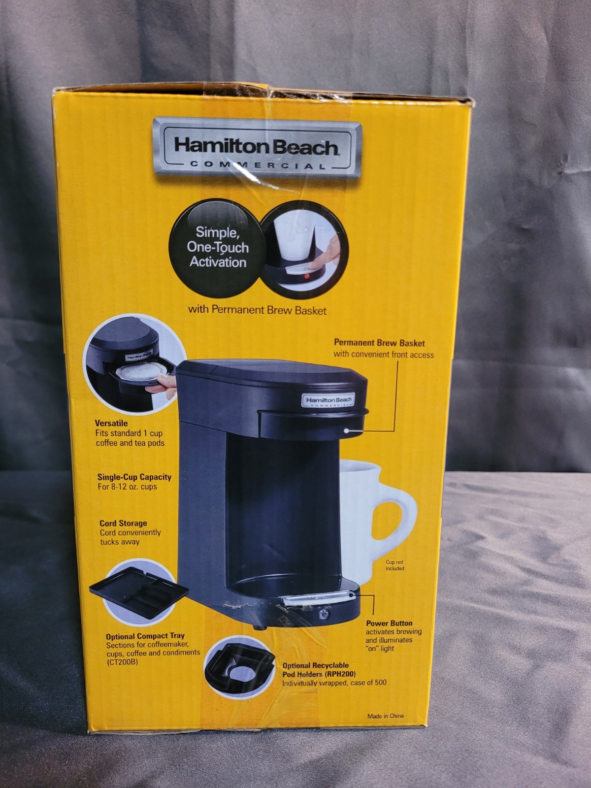 Hamilton Beach Single-Cup Hospitality Coffee Maker Black gallery