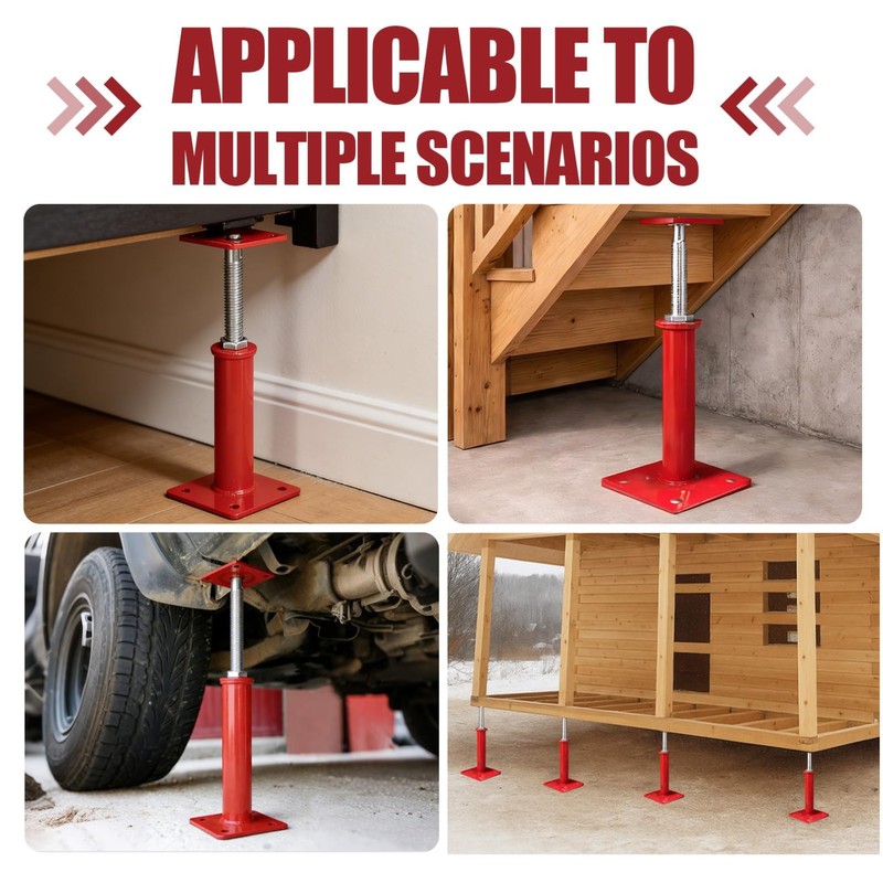 2 Pack Adjustable Floor Jacks 11"-16" Height, 3-5 Ton Heavy-Duty Support for Fou gallery
