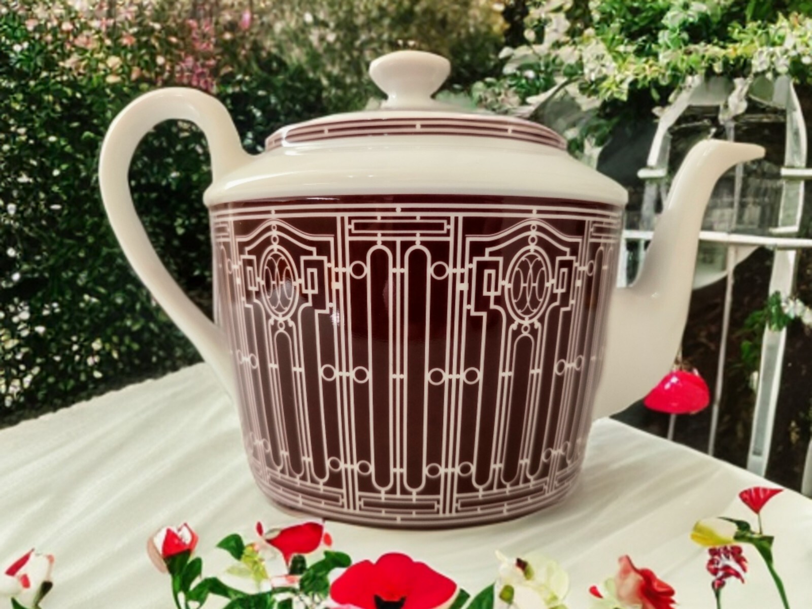 Brand New, Red, Hermes H Deco Tea Pot gallery
