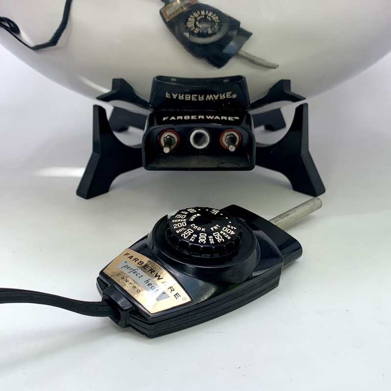 Vintage Farberware Stainless Steel Electric Wok Model 303 w/Dome Lid/Rack/Plug gallery