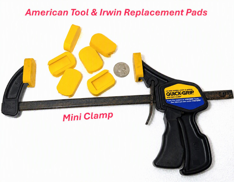 Irwin Quick-Grip One-Handed Mini Bar/Trigger Clamp Replacement Pads 1826578 gallery