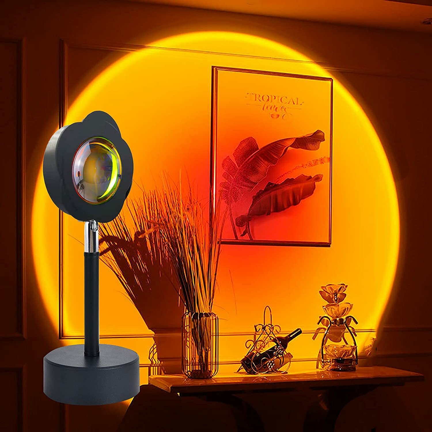 Sunset Projection Lamp,180°Rotation LED Rainbow Projector Night Lights Decorativ gallery