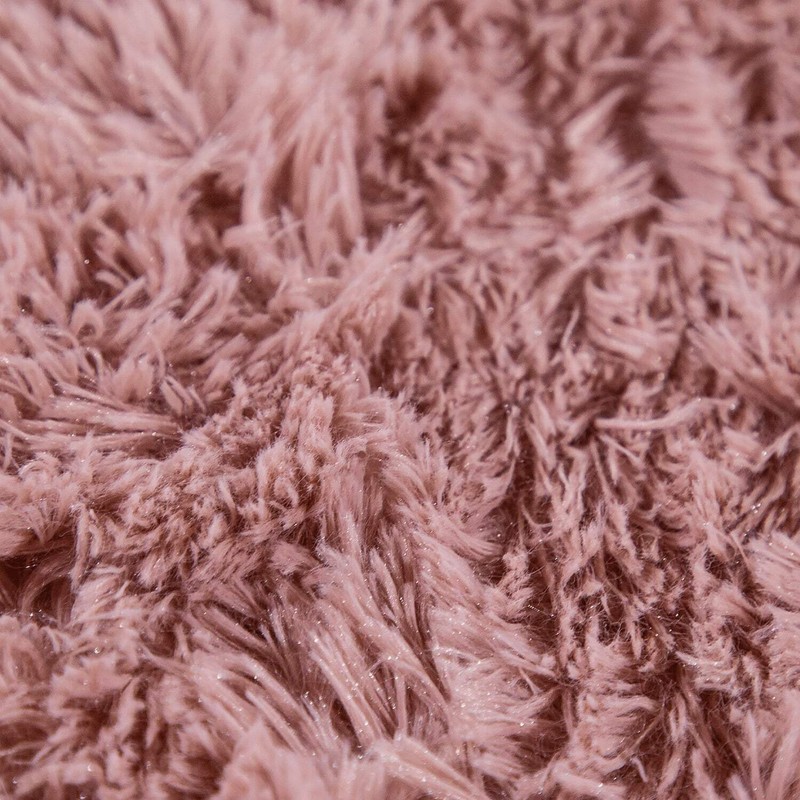 Solid Shag Rug Silky Soft & Fluffy In Rose gallery