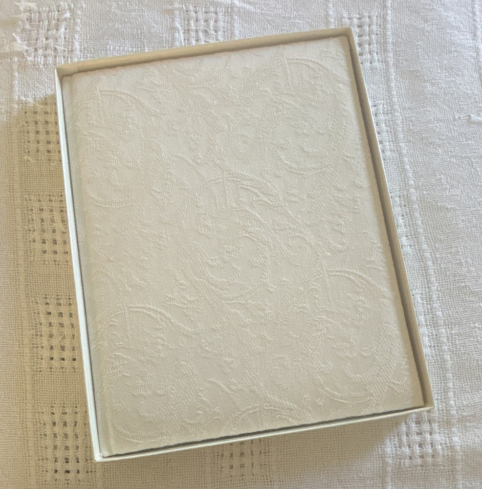 Ivory Lace Wedding Memory Book Traditional Style, Wedding Album