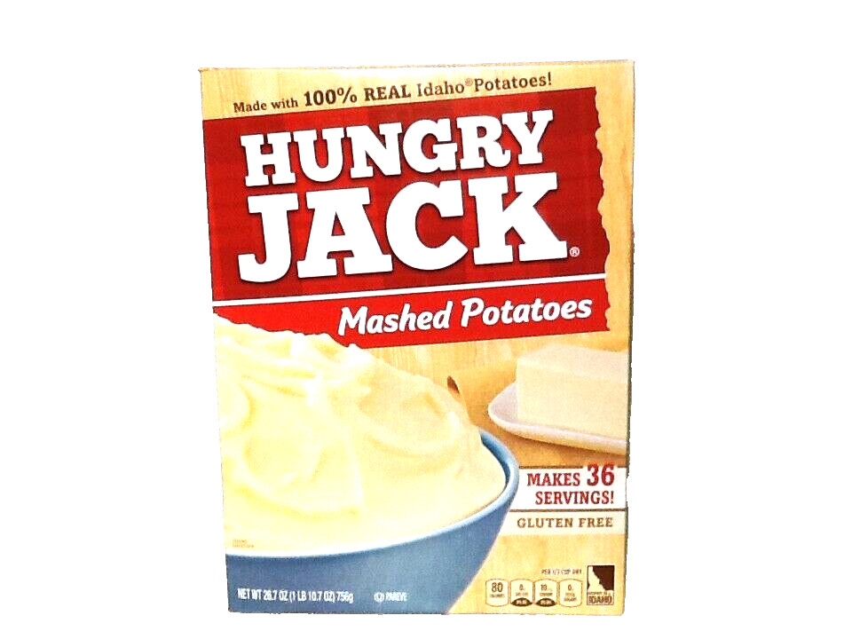 Lot of 3 Pack Hungry Jack Instant Mashed Potatoes 26.7 oz each-Expires 07/2027 gallery